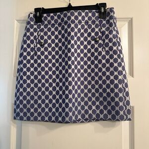 LOFT Geometric Purple and White Women's Skirt- 2P